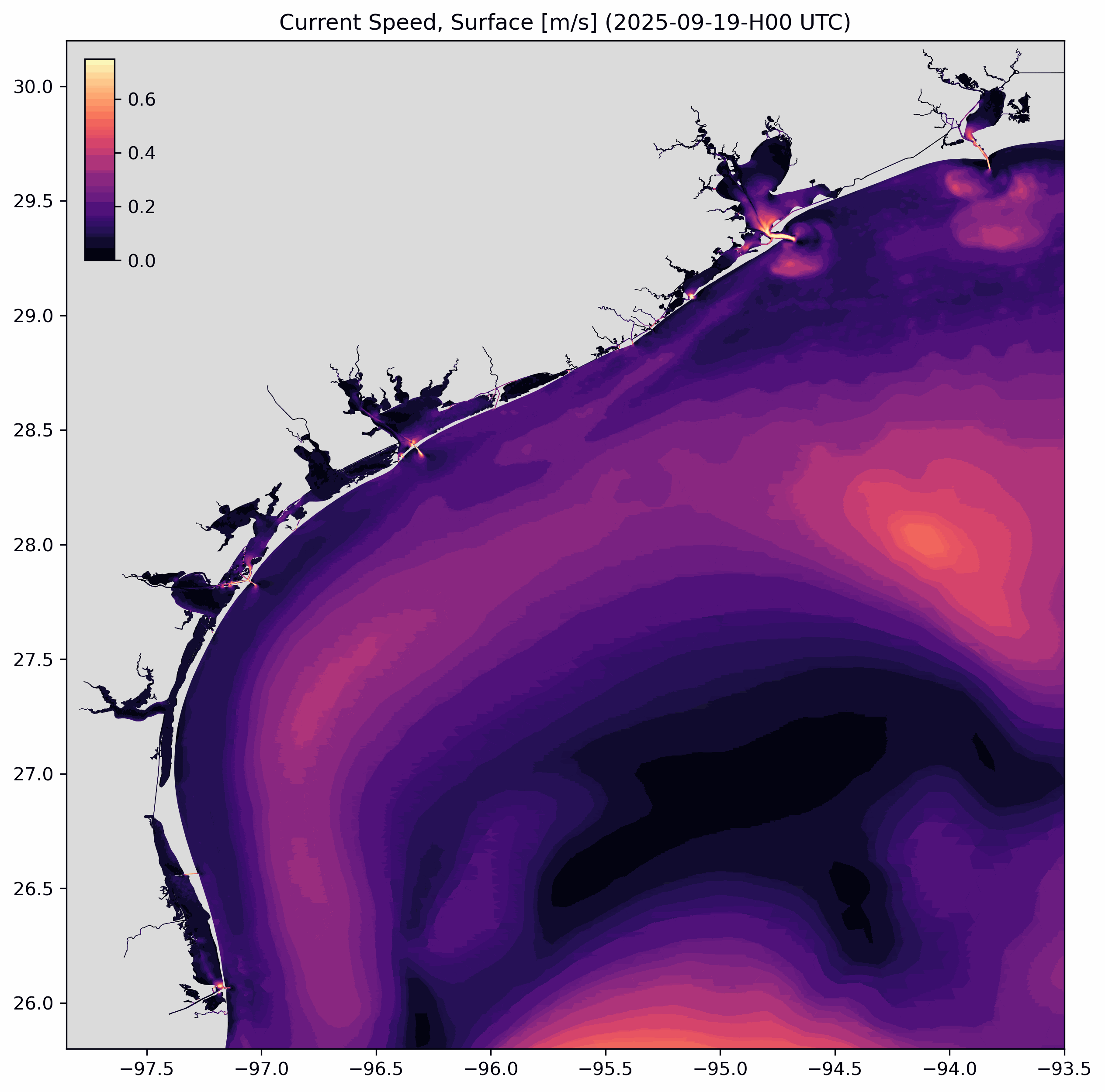 Animation of recent model results
